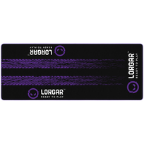 LORGAR RX1FM, Advanced Sim Racing Floor Mat, Stitched edge, 1,700 x 700 x 3 mm, Black/purple