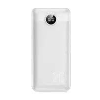 VEGER L20S (VP2039PD / W2039PD) Power Bank | 20,000 mAh | 20W | PD, QC | USB-A, USB-C, Micro USB, Lightning | white