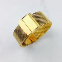 Laikrodžio apyrankė 12mm 14mm 18mm 20mm 22mm 24mm Universali nerūdijančio plieno metalinė laikrodžio apyrankė iškastinė apyrankė Juodojo rožinio aukso sidabro spalvos 22mm auksas