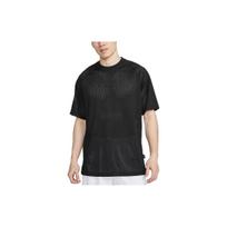 Nike Oversized tinklinis apvalios apykaklės megztinis trumpomis rankovėmis T-shirt vyriški viršutiniai drabužiai Juodas DX0157-010 L