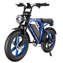 HiQiS Elektrinis dviratis C200 48V 17,5AH Baterija Maksimalus nuotolis 90KM 1000W Variklis 25km/h Greitis 20 colių Storos padangos Visureigis Off Road E-dviratis 1000W  48V   17.5AH mėlyna