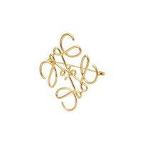 Loewe logotipo rašto žalvarinė sagė Moteriški aksesuarai Auksinė 111.25.020-8130 Dust Bag or Box,Gold
