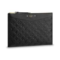 Louis Vuitton Dieninis maišelis Juodas Monogramos reljefinis Empreinte karvės odos Moteriški maišeliai M62937 Basic Set (Bag+Dust Bag)