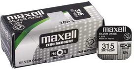 Maxell sidabro oksido laikrodžio baterijos 315, 10 vnt.
