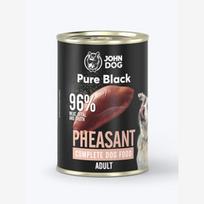 JOHN DOG Pure Black Fazanas – drėgnas ėdalas šunims – 400g