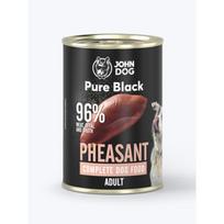 JOHN DOG Pure Black Fazanas – drėgnas ėdalas šunims – 800g