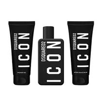 Dsquared2 Icon Pour Homme Gift Set - dovanų rinkinys vyrams - EDP 100 ml, dušo želė 100 ml ir losjonas po skutimosi 100 ml