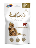 HILTON ŁaKocie Freeze dried beef liver - skanėstas katėms - 30g