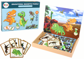 Magnetinės dėlionės dinozaurai kūrybinis rinkinys