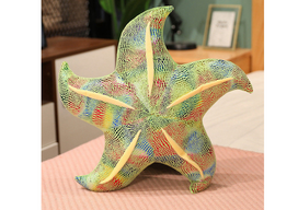 Pliušinė jūrų žvaigždė žalia 45 cm