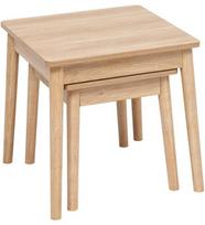 Kavos staliukų komplektas 5five Abana, ruda sp., 40 - 45 cm x 45 cm x 37 - 45 cm, 2 vnt.