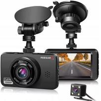 Automobilinis videoregistratorius Feegar Patrol su atbulinės eigos kamera, HDR ir Sony sensoriumi