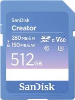 SanDisk Creator 512GB SD UHS-II Card Memory Card up to 280MB/s | SDSDXEP-512G-GNCIS | 0619659216610