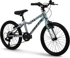Huffy Literide Alu 20” bike, silver and turquoise (23005W)