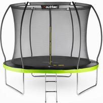 Lauko batutas su apsauginiu tinklu Outtec 244cm Safe Jump Pumpkin -Green (Pristatymas: 1-2 d.d.)