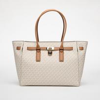 Michael Kors Hamilton Moderne Large Signature Logo Tote Bag Vanilla/ Acorn (30F5GNXT3B 149 Krepšiai)