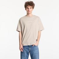 Calvin Klein Jeans Ss 16S Ck Trvl Lines Graphic Tee Plaza Taupe - Dydis S (LV04RG816G PED Marškinėliai)