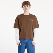 Dickies Payson 2-in-1 Tee Timber Brown - Dydis M (DK0A88JF0TB1 Marškinėliai)