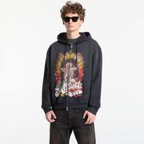 AllSaints Roque Zip Hoody Washed Black - Dydis XL (M027NE Washed Black Džemperiai)