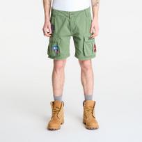 Alpha Industries Flying Tigers Shorts Vintage Green - Dydis S/M (156254-432 Šortai)