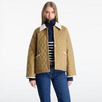 Barbour Icons Cropped Liddesdale Quilted Jacket Sand/ Dress/ Pearl - Dydis M (LQU1851BE91 Striukės)