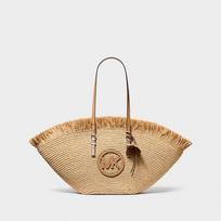 Michael Kors Isa Large Hand-Crocheted Fan Tote Bag Nat/ Peanut (30S6S9FT9Y 202 Krepšiai)