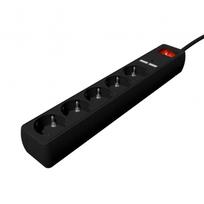 EnerGenie | Extension Cord with USB Charger, 5 outlets, 1.5 m, Black | SPG5-U2-5-02