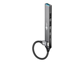 Goobay Slim 5-Port USB Hub, USB-C to USB-C/USB-A, 5Gbit/s | 74460