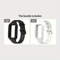 Silikoninis dirželis Huawei/Honor apyrankėms,  Juoda*2 1,60€/vnt + Balta 1,60€/vnt
