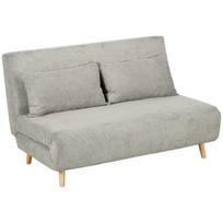 Sulankstoma sofa su miego funkcija, LED, pilka, 141x90x81 cm