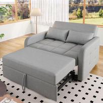 Sulankstoma multifunkcinė sofa-lova 180x127 cm, reguliuojama nugarėlė, mažoms erdvėms