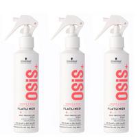 Schwarzkopf Osis Flatliner Heat Protection Spray 3X200Ml