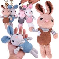 Assorted Pliušinis raktų pakabukas, zuikis