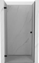 Mexen Lunar-B kairiosios pusės dušo durys 70 cm, permatomos, juodos - 832-070-000-70-00-L, 70x200 cm