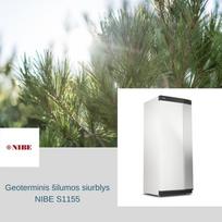 Nibe Geoterminis šilumos siurblys gruntas vanduo NIBE S1155 16 kw