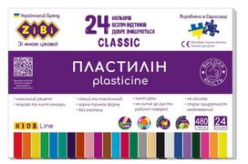 Plastilinas Zibi 1.ZB6236. 24 spalvos