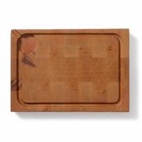 Dvipusė buko pjaustymo lenta 35x25 cm – antibakterinė, itin tvirta