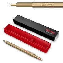 Rotring automatinis pieštukas 600 0,5 Auksinis su graviravimu