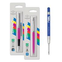 Parker Rinkinys: Jotter Originals Magenta Plunksnakotis + Tušinukas + 1 tušinuko papildymas Economy mėlynas