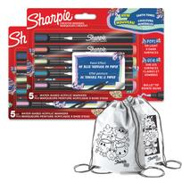 Sharpie akrilinių žymeklių rinkinys 10 vienetų Earth Colours su dažų maišeliu