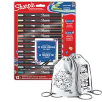 Sharpie akrilinių žymeklių rinkinys 12 vienetų Earth Colours su dažų maišeliu