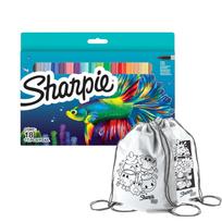 Sharpie Fine 18 spalvų rinkinys su dažų maišeliu