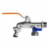 Rutulinis žalvarinis ventilis 3/4 “, 2 x 1” išorinis sriegis su greitu sujungimu