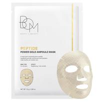 BOM Peptide Power Gold Ampoule Mask - lakštinė veido kaukė su peptidais ir auksu (1 vnt.)