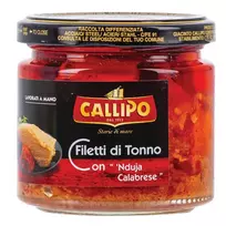 Tuno filė gabaliukai su saulėje džiovintais pomidorais CALLIPO, 200 g