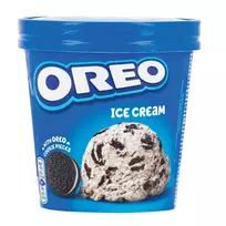 Vaniliniai skonio ledai su sausainių gabaliukais OREO, 425 ml