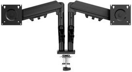 Monitoriaus laikiklis Dvigubas monitoriaus ir nešiojamojo kompiuterio laikiklis Tracer Double Armflex su dujine spyruokle, 13–32", visiškai reguliuojamas
