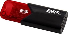 USB laikmena USB atmintinė Emtec Click Easy B110 256GB USB 3.2 be dangtelio dizainas