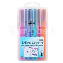 Stilingi rašikliai plonu antgaliu Marvy „Le Pen Pigment”, Jewel, 6 vnt.