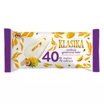 Grietininiai ledai su mangų-pasiflorų įdaru KLASIKA, 100 ml